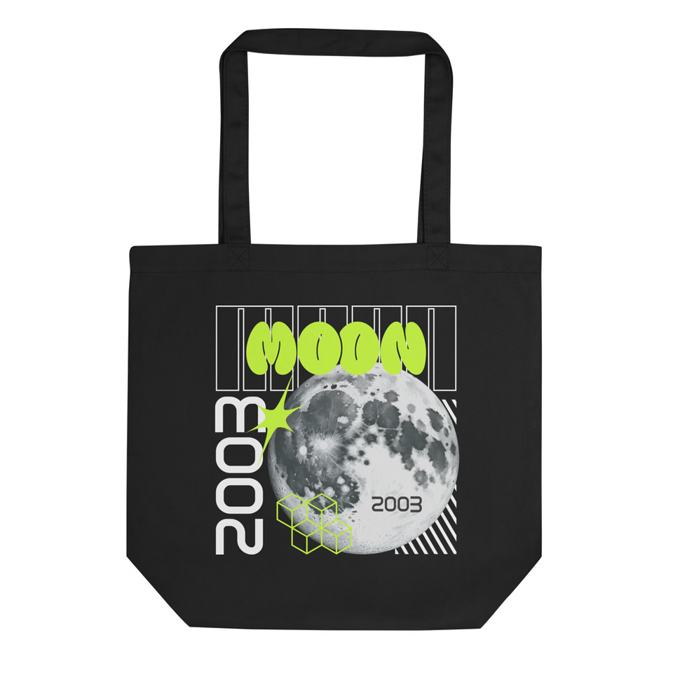 Moon Y2K Streetwear Graphic Eco Tote Bag