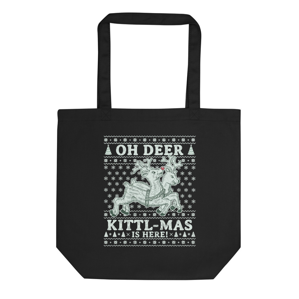 Oh Deer - Ugly Christmas Sweater Eco Tote Bag