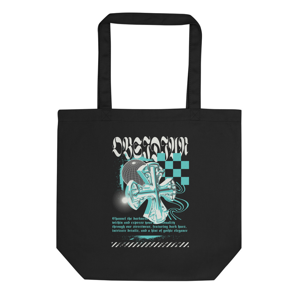 Obsidian Y2K Style Streetwear Eco Tote Bag