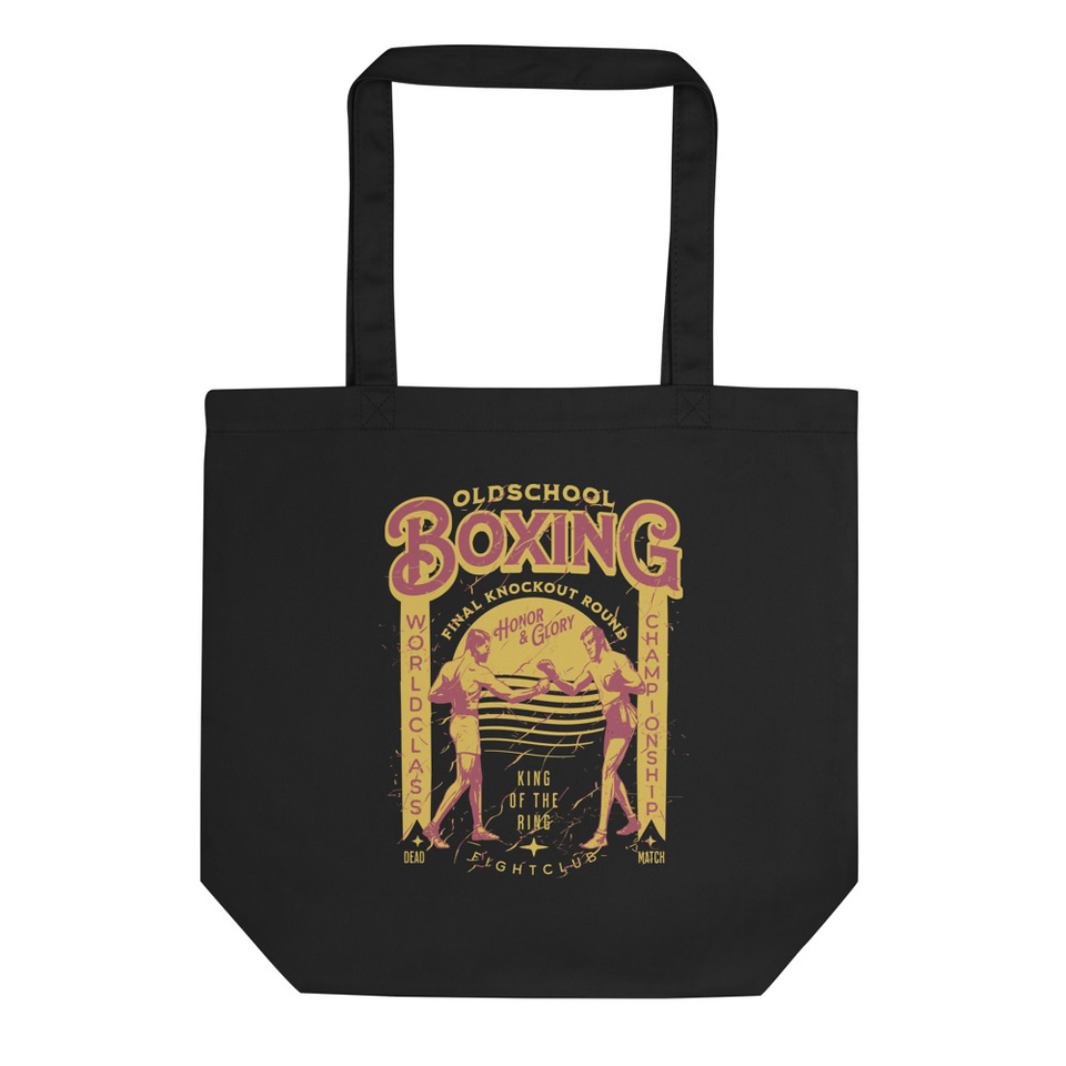 Old School Boxing - Athletic Gym Eco Tote Bag