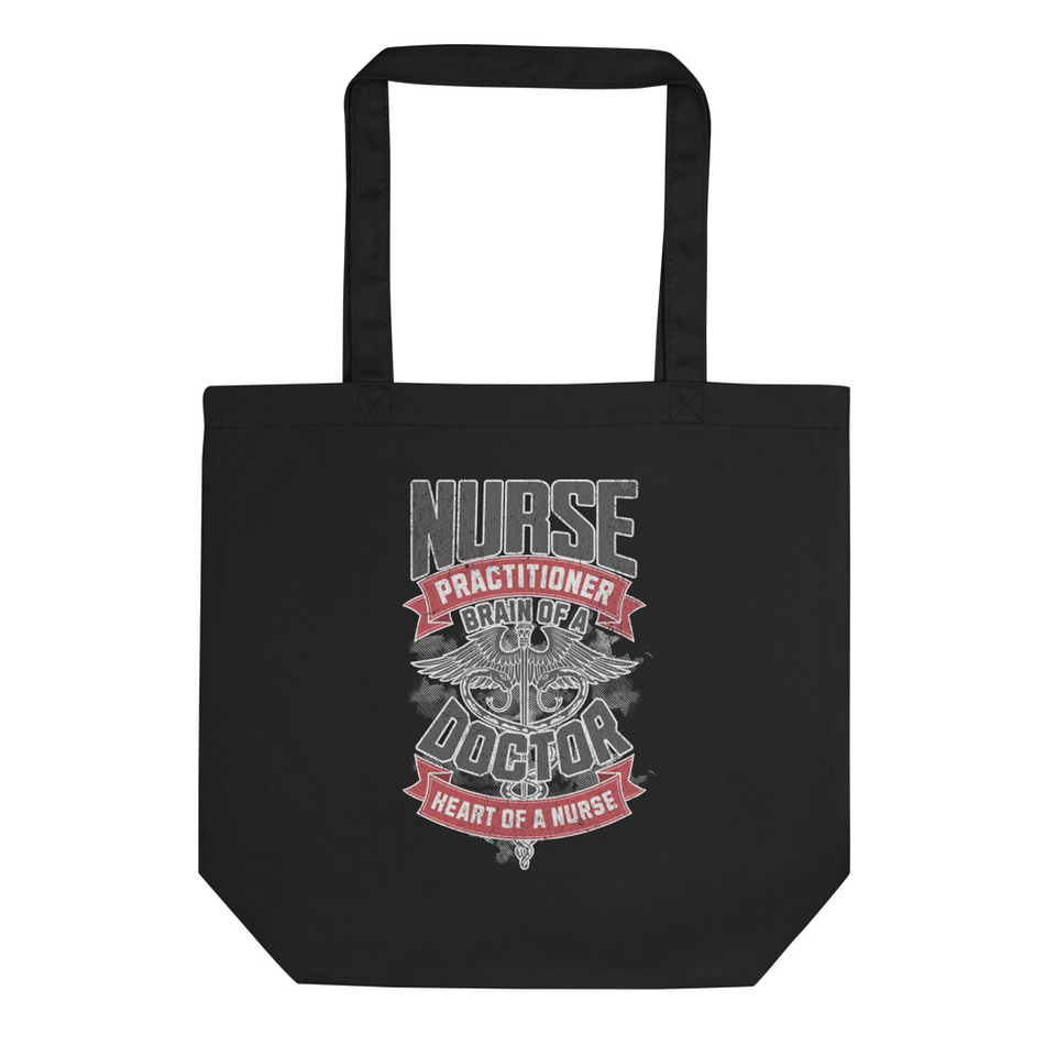 Nurse Brain and Heart Eco Tote Bag