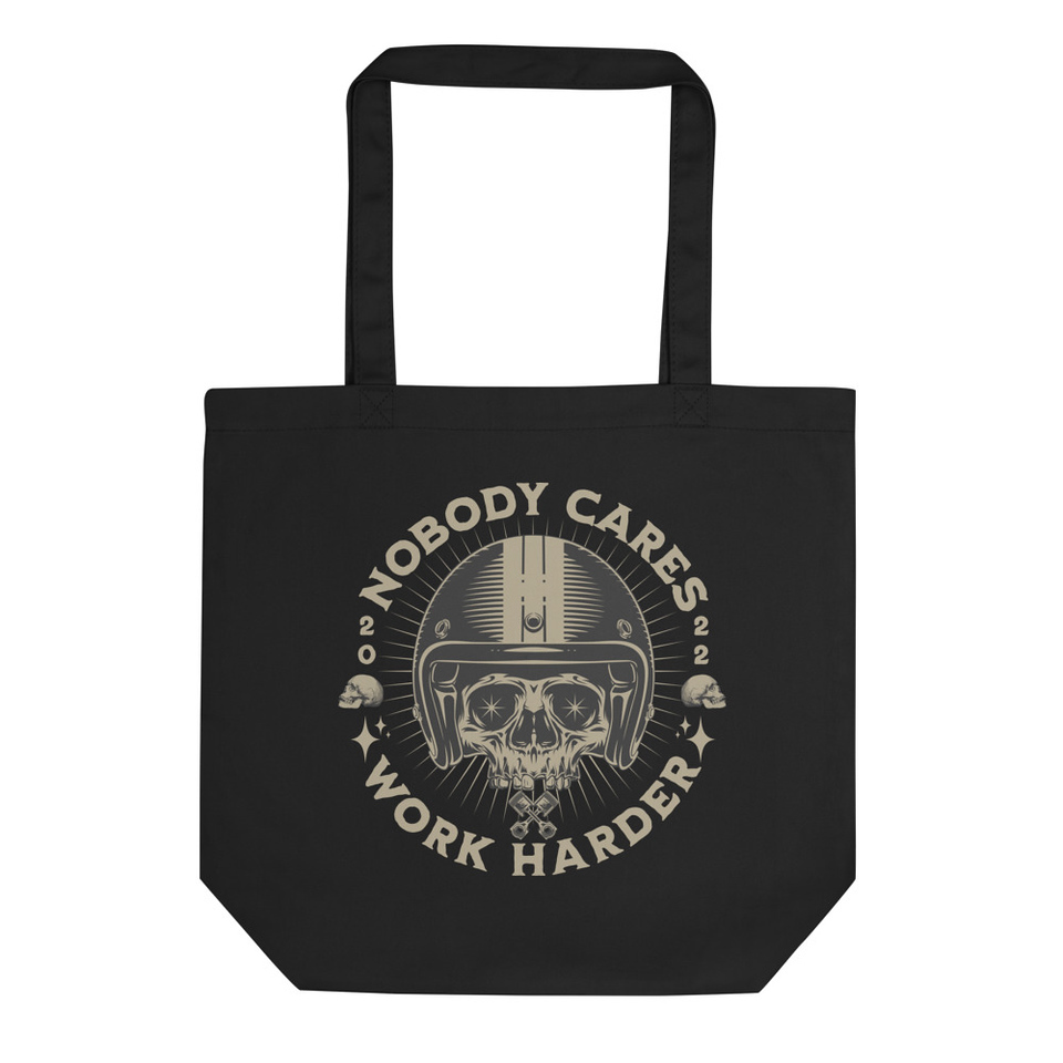 NOBODY CARES SKULL HEAD Eco Tote Bag