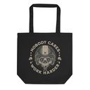 NOBODY CARES SKULL HEAD Eco Tote Bag