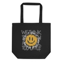Nothing Beats a Great Smile - Graffiti Motivational Quote Eco Tote Bag
