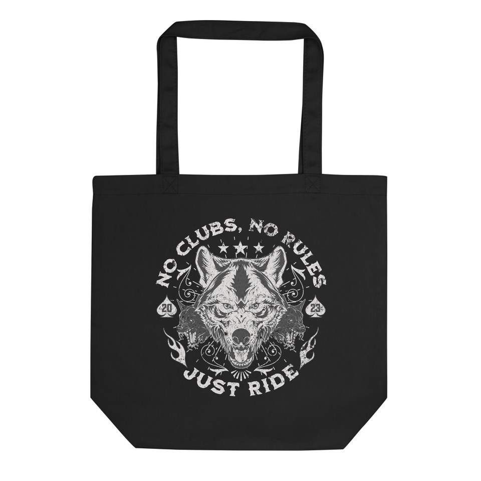 NO CLUBS NO RULES JUST RIDE Eco Tote Bag