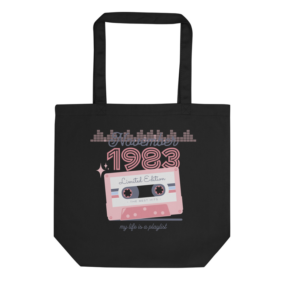November 1983 - Cassette Tape Eco Tote Bag