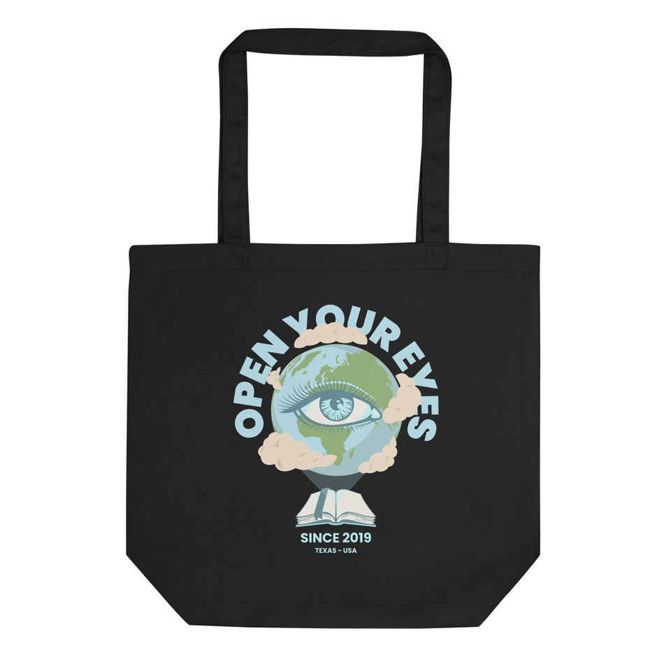 Open Your Eyes - Earth Eco Tote Bag