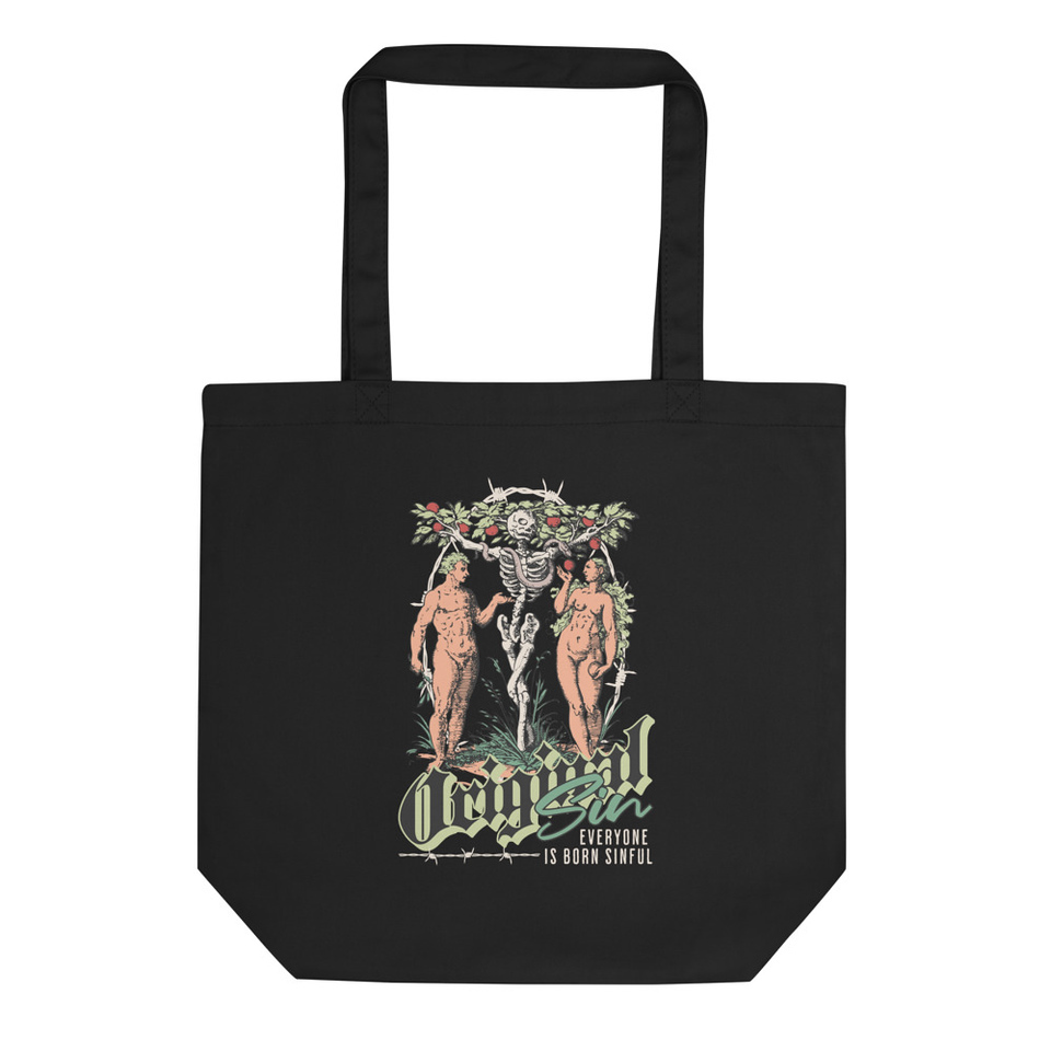 Original Sin - Adam and Eve Eco Tote Bag