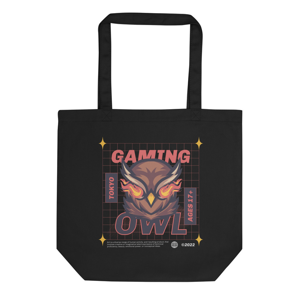 Owl Gaming Tokyo - Futuristic Eco Tote Bag