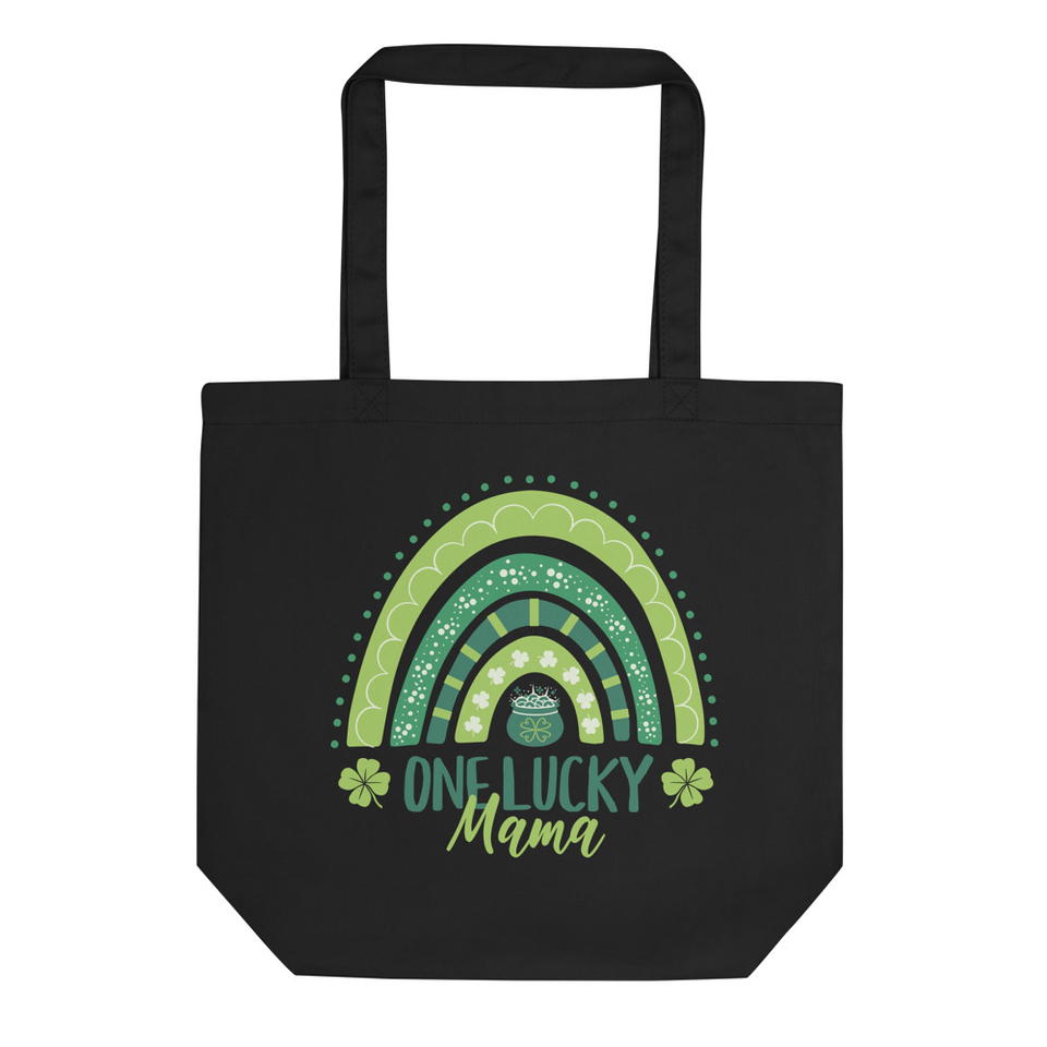 One Lucky Mama - Green Rainbow Eco Tote Bag