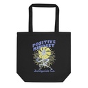 Positive Mindset - Typographic Cartoon Streetwear Eco Tote Bag