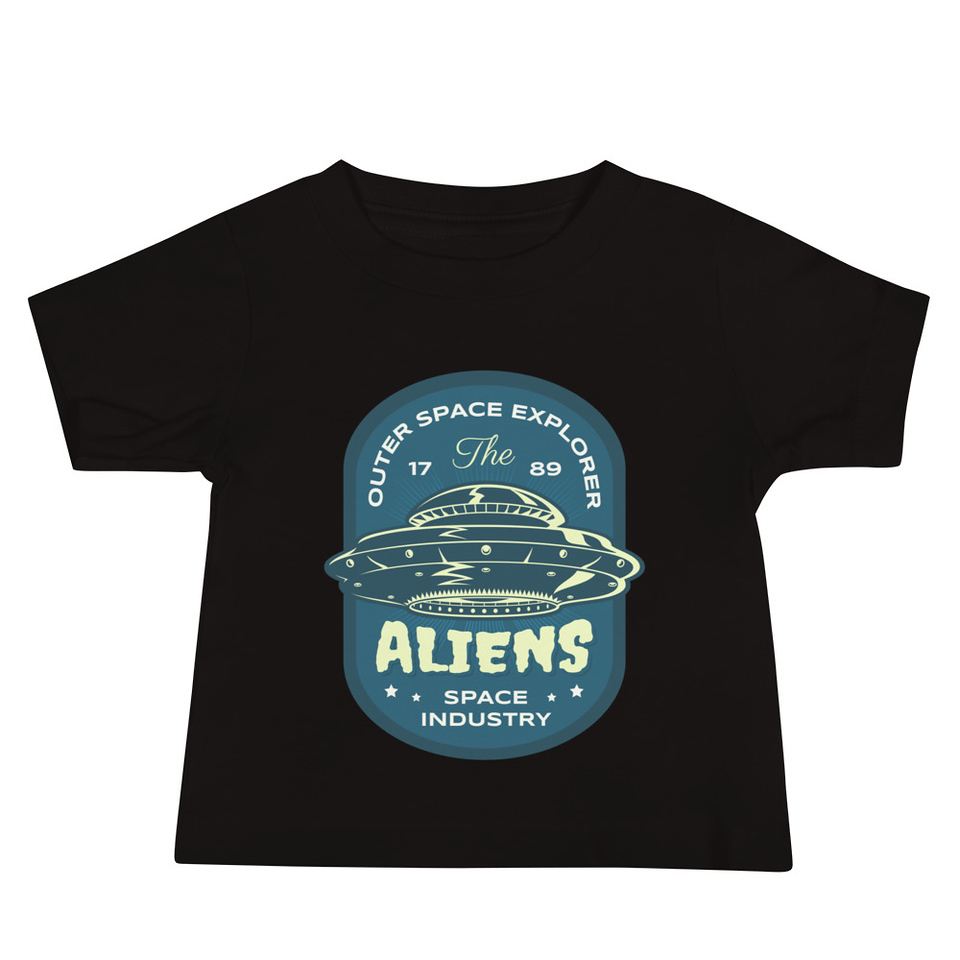 Aliens Outer Space Explorer - UFO Baby Staple Tee
