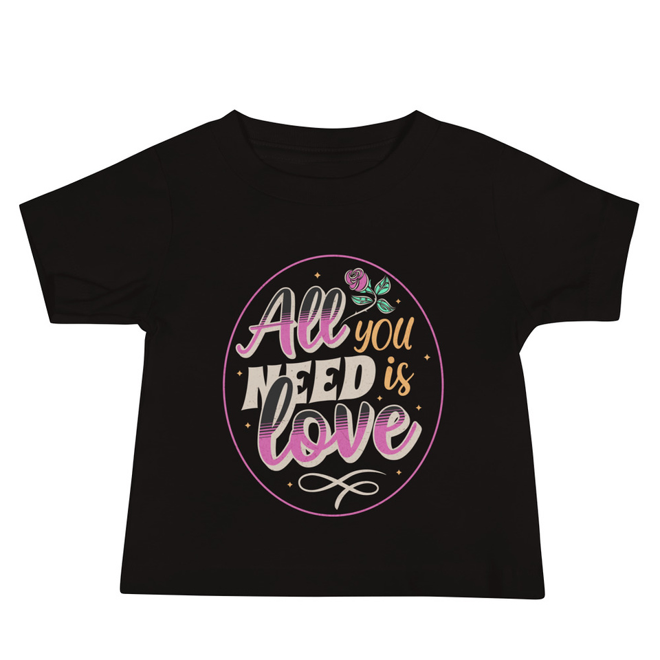 All you Need is Love - Valentines Day Baby Staple Tee