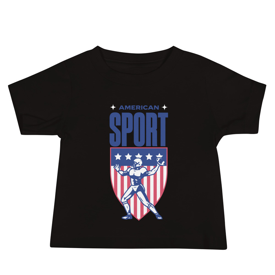 American Football Sport Baby Staple Tee