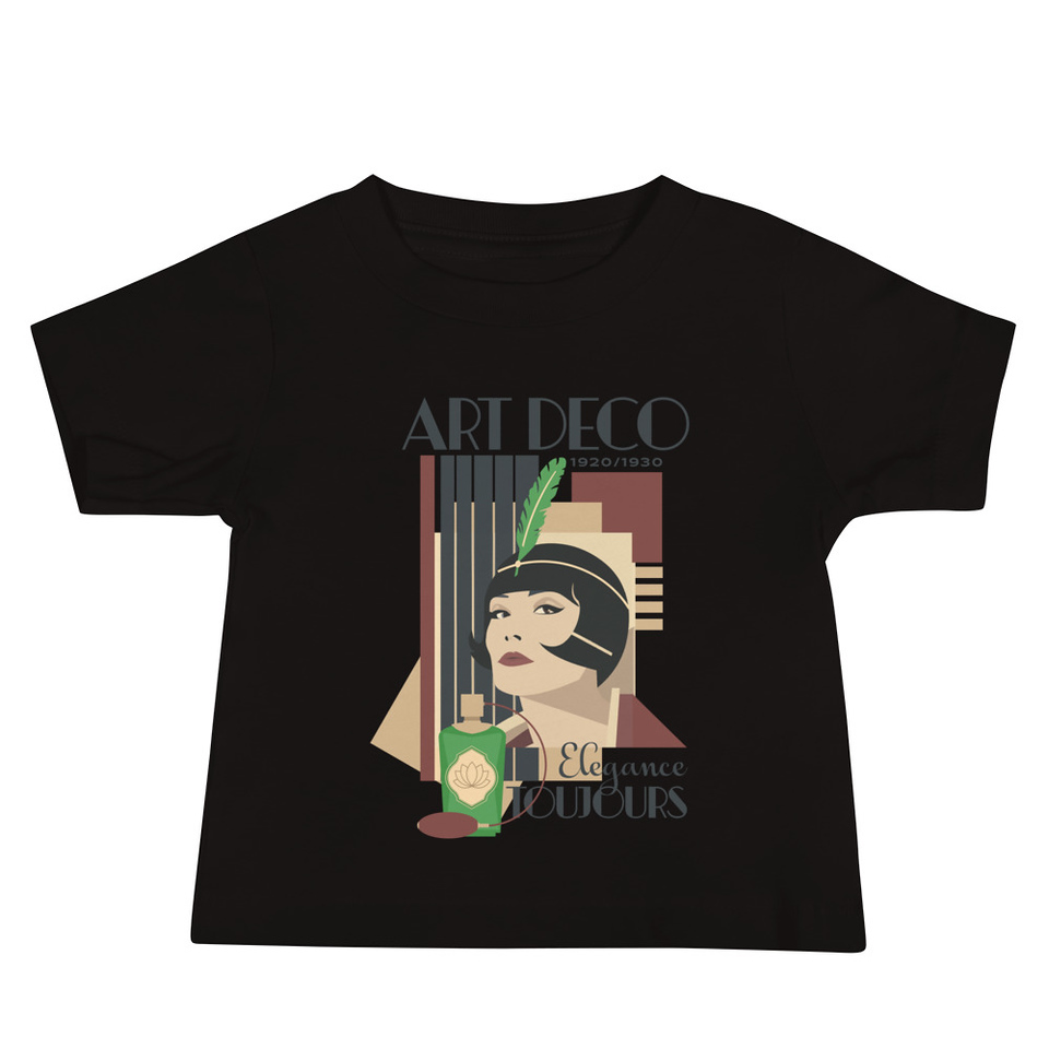 Art Deco Elegance Toujours Baby Staple Tee