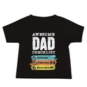 Awesome Dad Checklist Baby Staple Tee