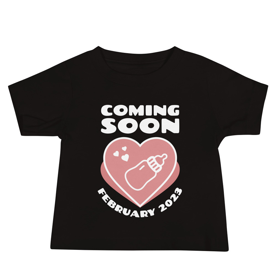 Baby Announcement - Feeding Bottle Baby Staple Tee