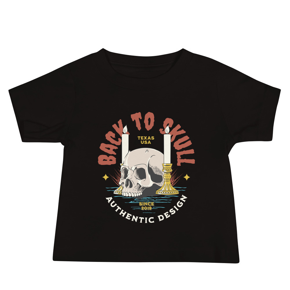 Back to Skull - Authenthic Design  Baby Staple Tee