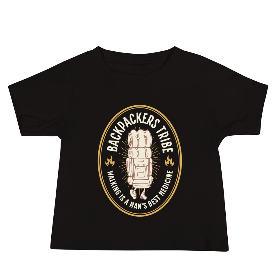 Backpackers Tribe - Adventure Badge Baby Staple Tee