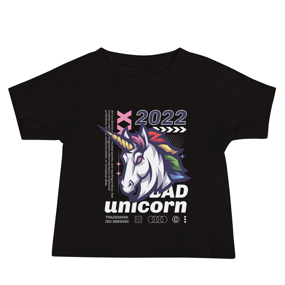 Bad Unicorn - Horse Baby Staple Tee
