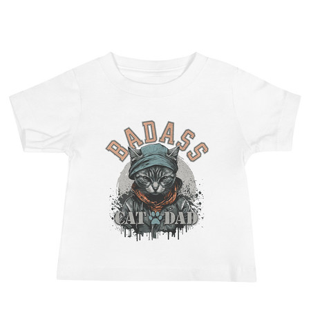 BADASS CAT DAT Baby Staple Tee