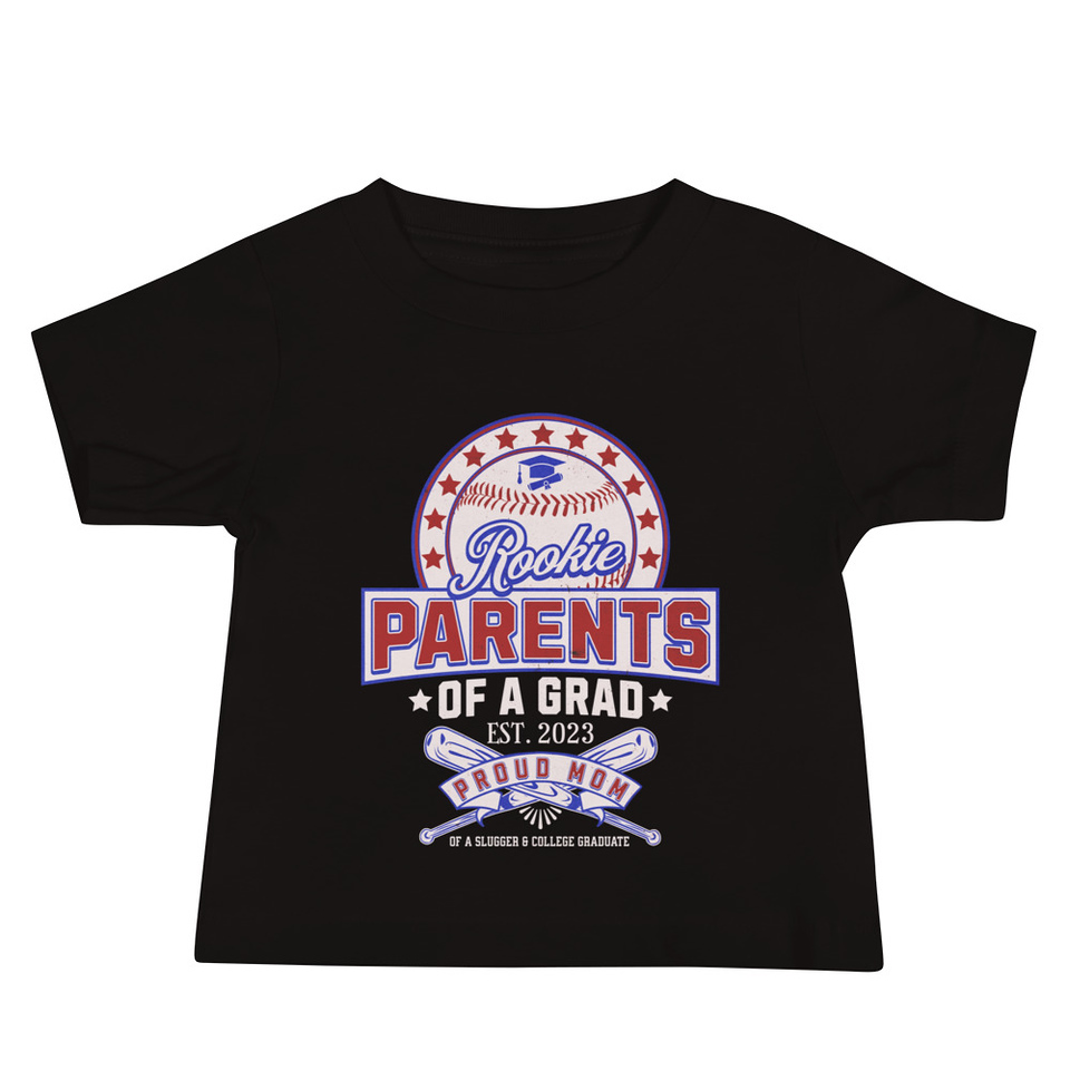 Baseball Mom Of A Graduate Baby Staple Tee
