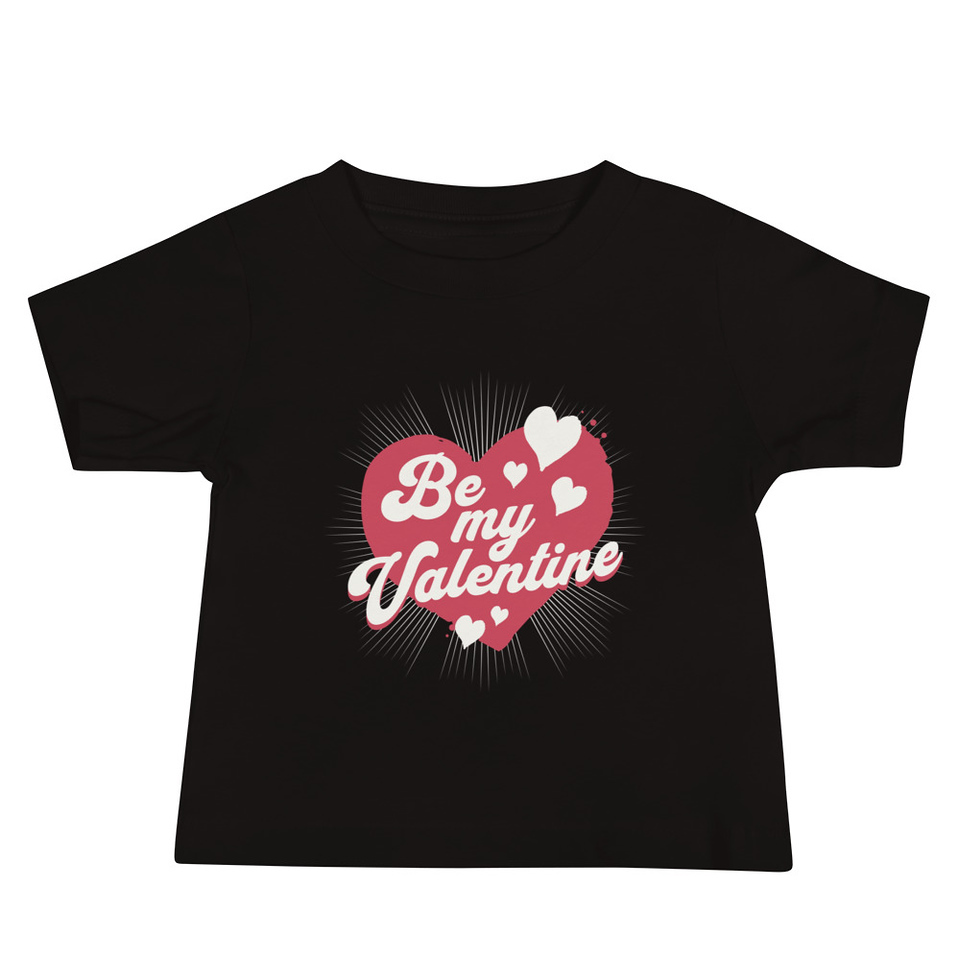 Be my Valentine - Love Heart Baby Staple Tee