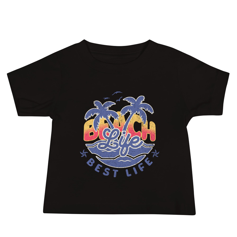 Beach Life Best Life Baby Staple Tee