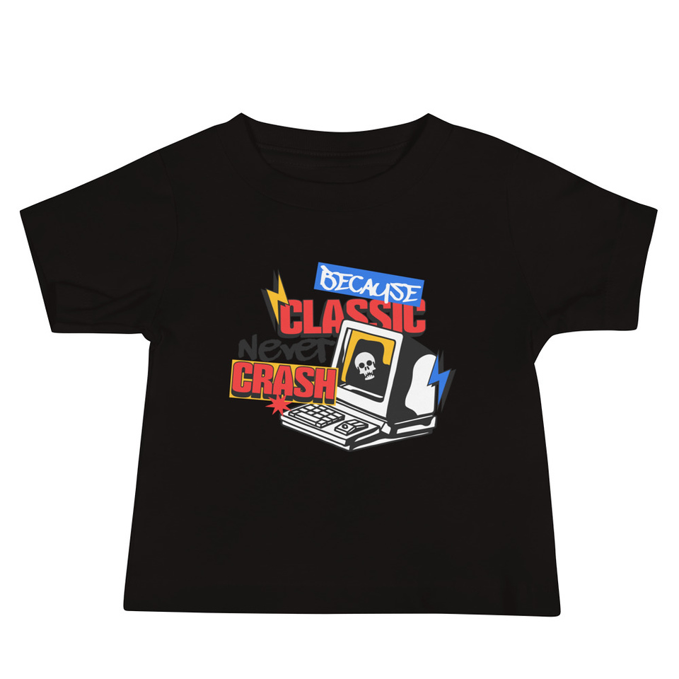 Because Classic Never Crash Baby Staple Tee