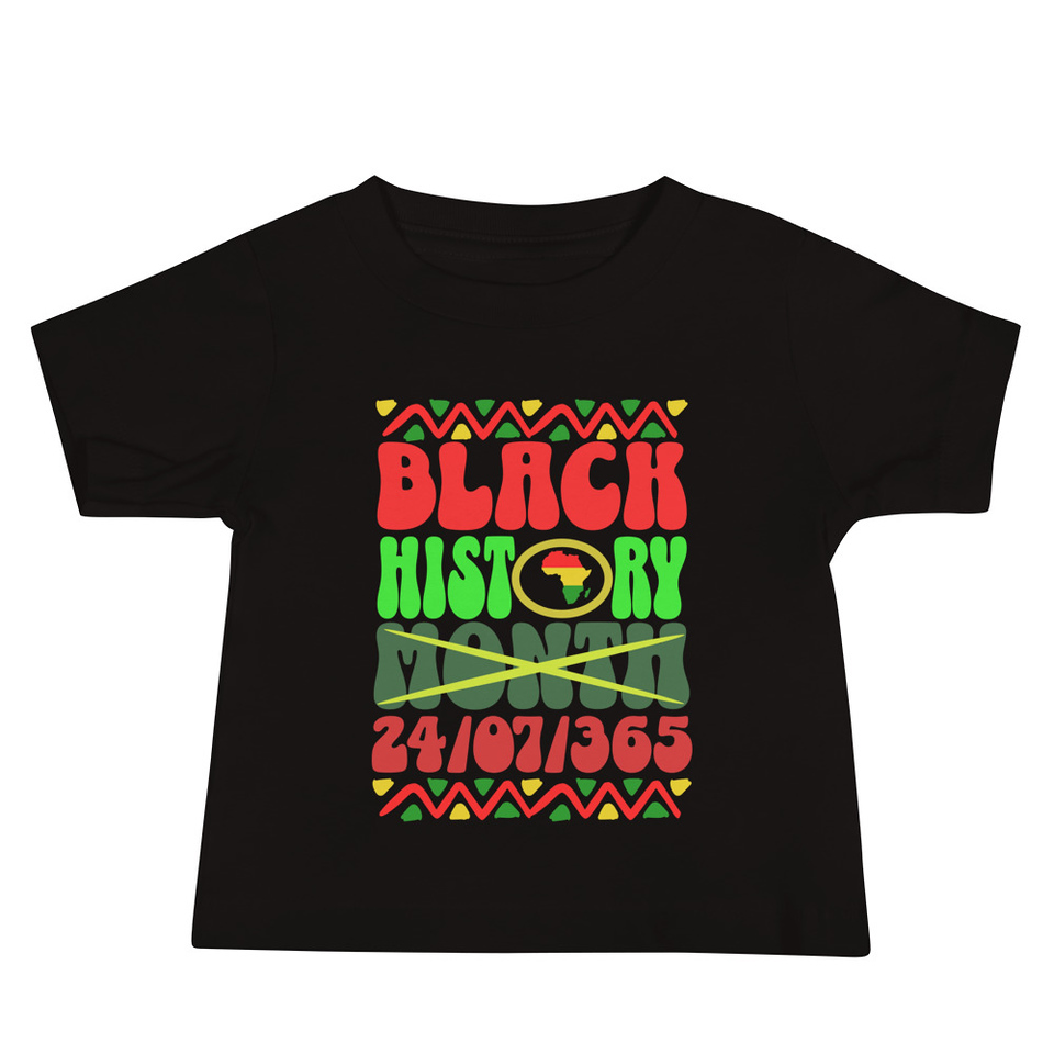 Black History Month Baby Staple Tee