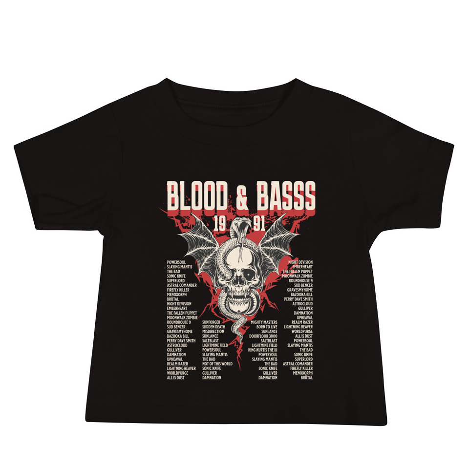Blood & Basss - Snake and Skull Baby Staple Tee