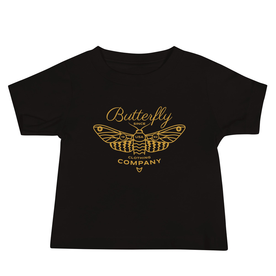 Blue Butterfly - Minimal Baby Staple Tee