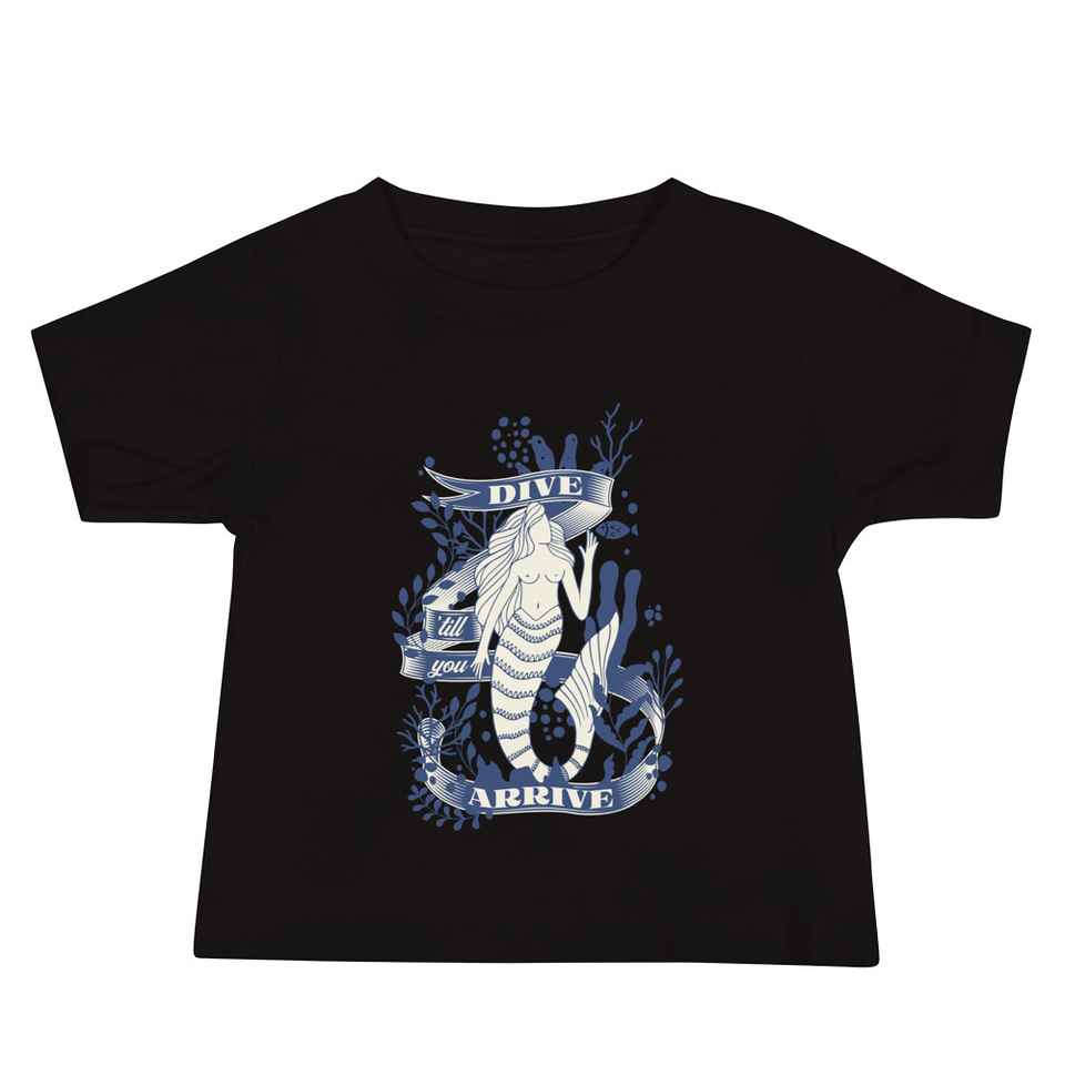Blue Mermaid - Nautical Baby Staple Tee