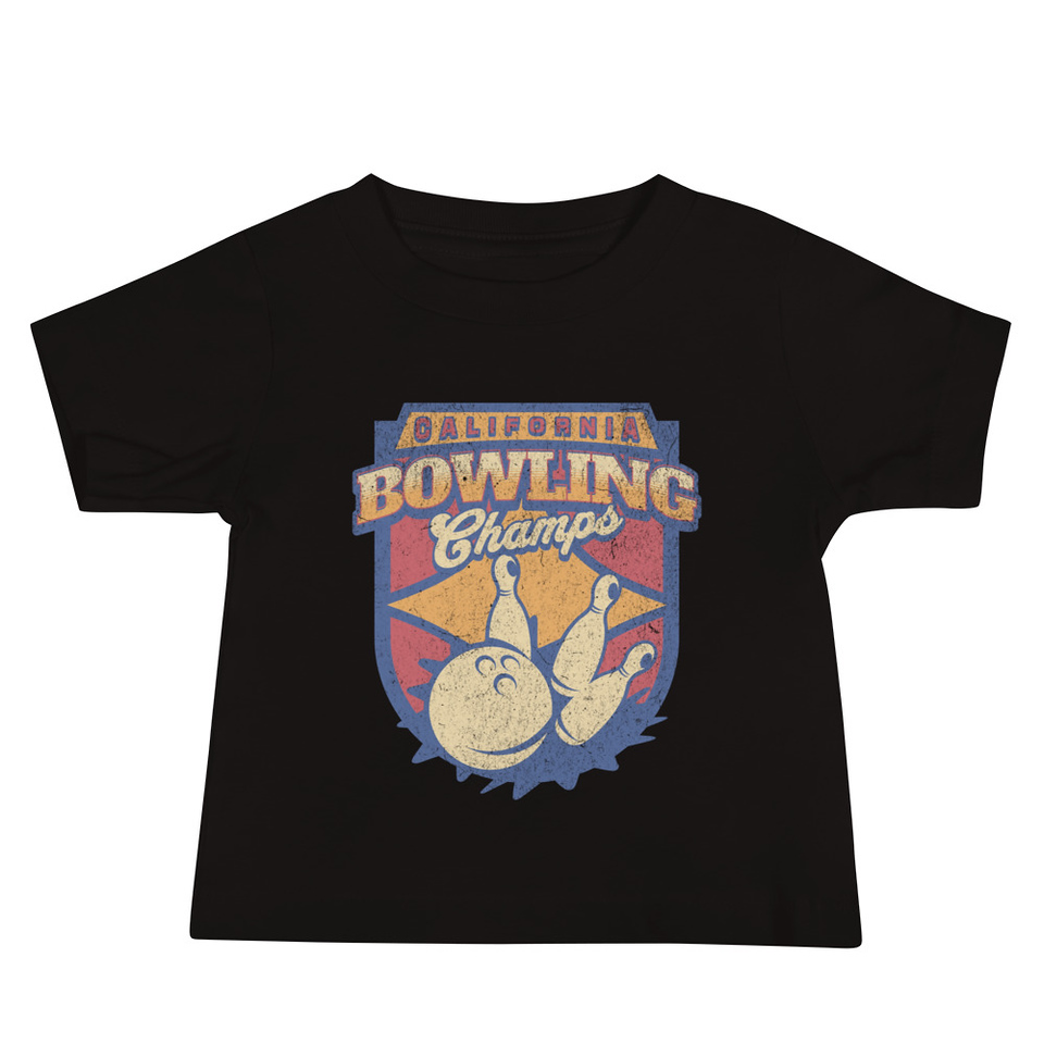 Bowling Championship - Retro Athlectic Sports Baby Staple Tee