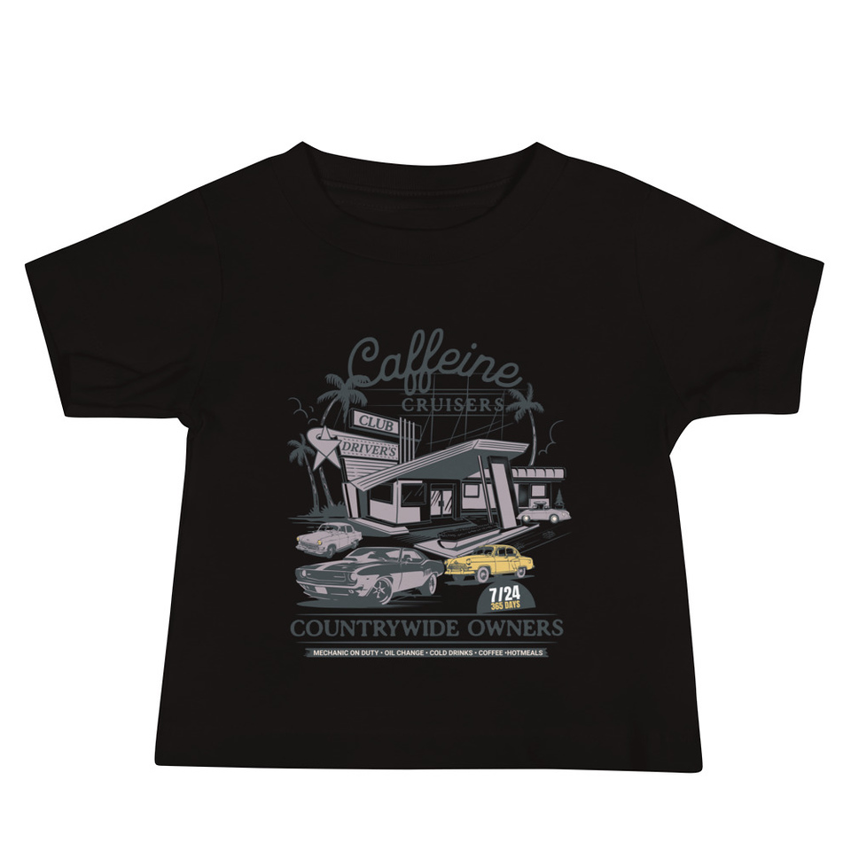 Caffeine Cruisers Baby Staple Tee