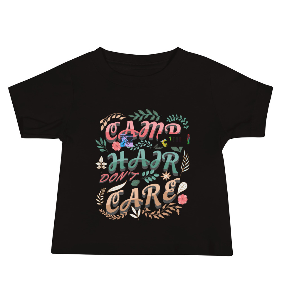 Camp Hair Don't Care Baby Staple Tee