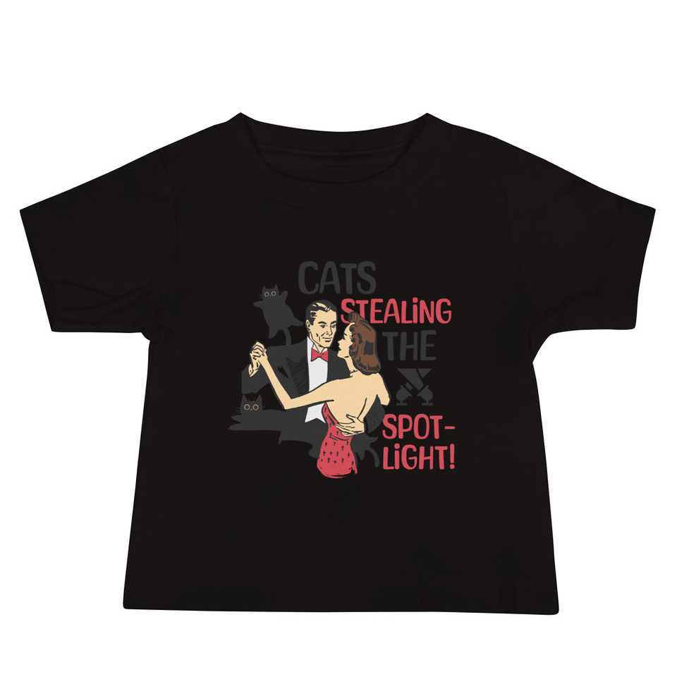 Cats Stealing the Spotlight Baby Staple Tee
