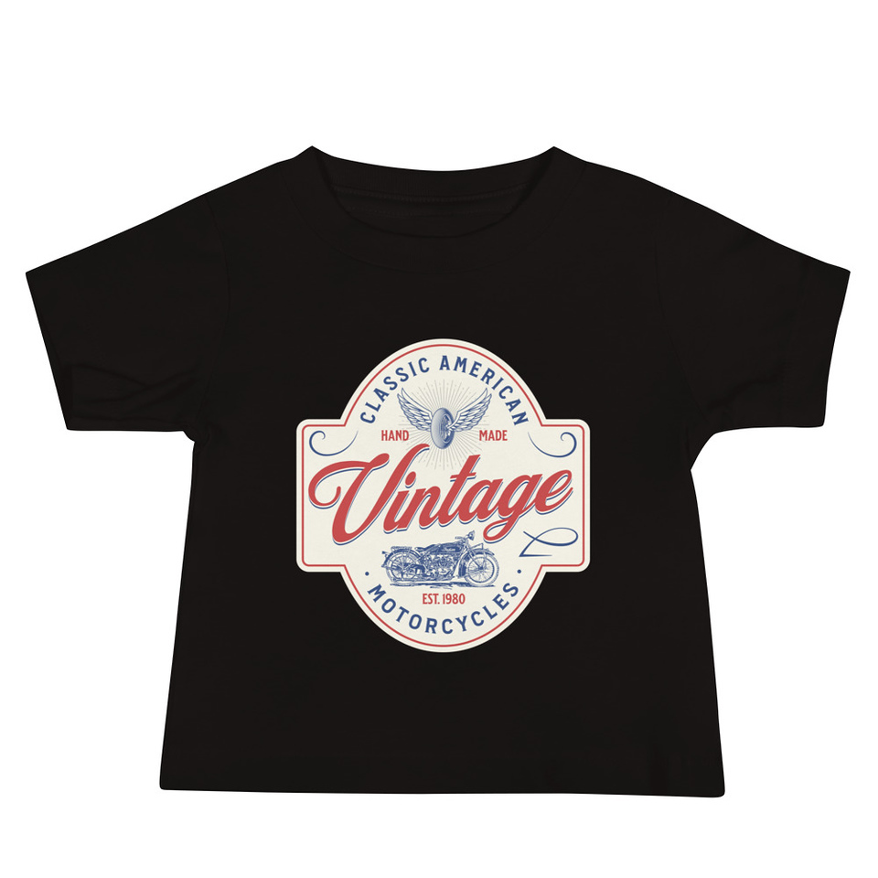 Classic American Motorcyles - Vintage Baby Staple Tee