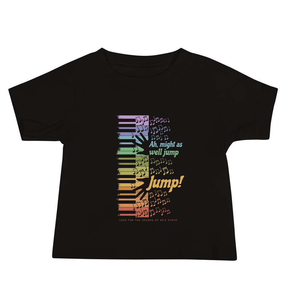 Colorful Retro Keyboard Baby Staple Tee