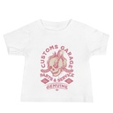 Customs Garage - Flaming Skull Baby Staple Tee