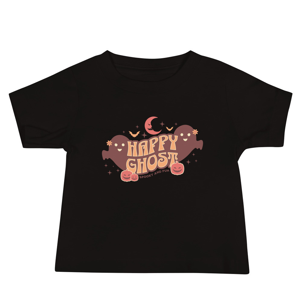 Cute Happy Ghost Baby Staple Tee