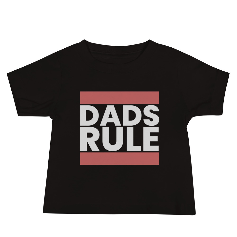 Dads Rule (1) Baby Staple Tee