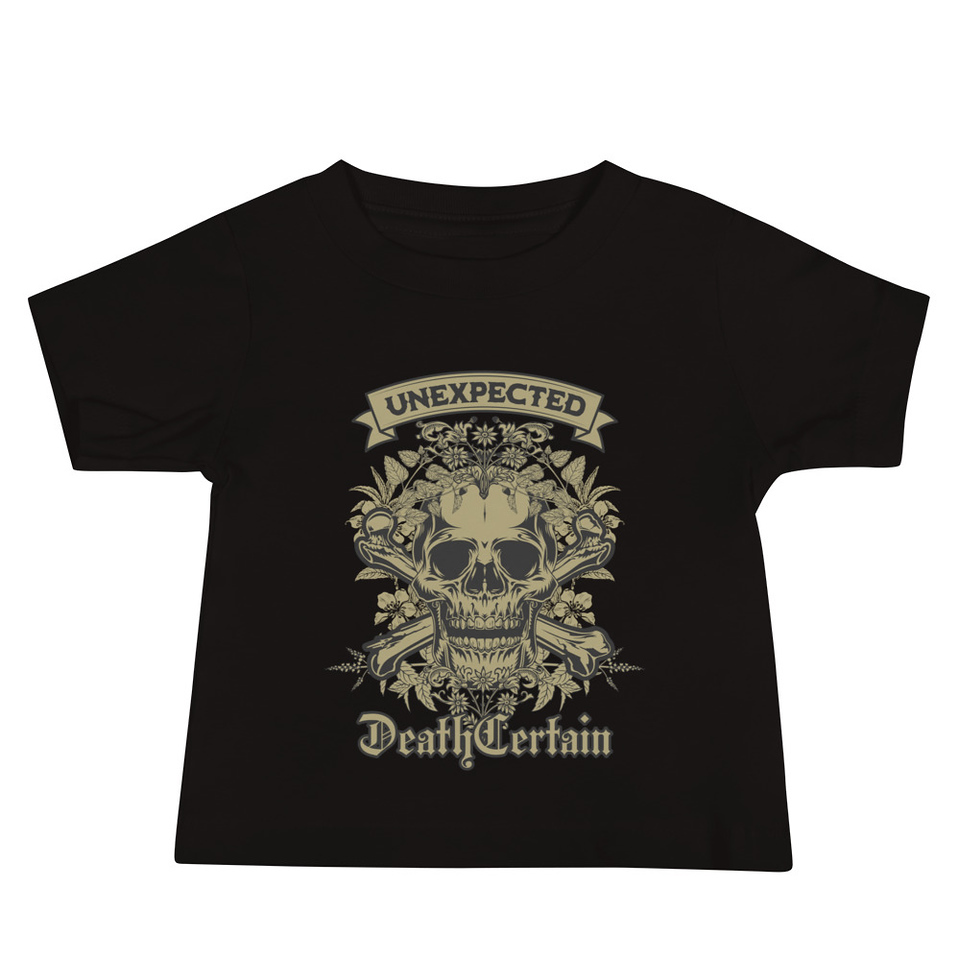 Death Certain and Unexpected Baby Staple Tee