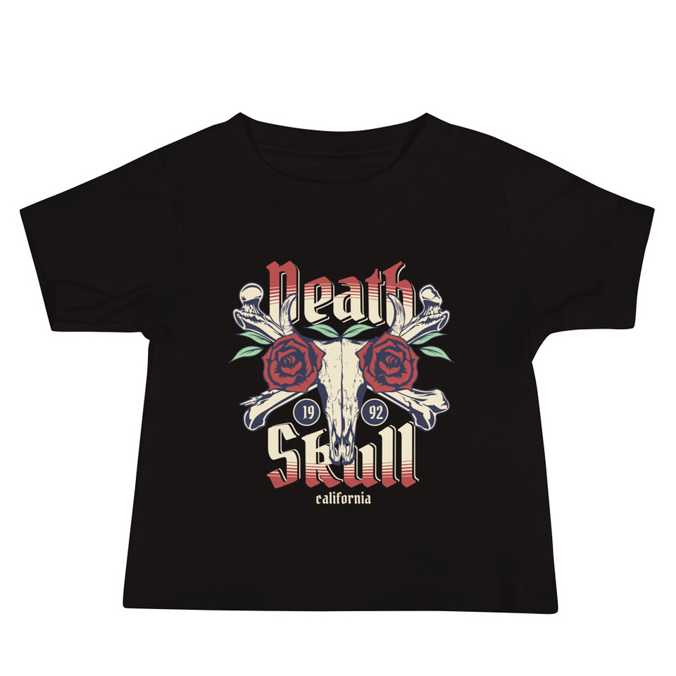 Death Skull - Flower Baby Staple Tee