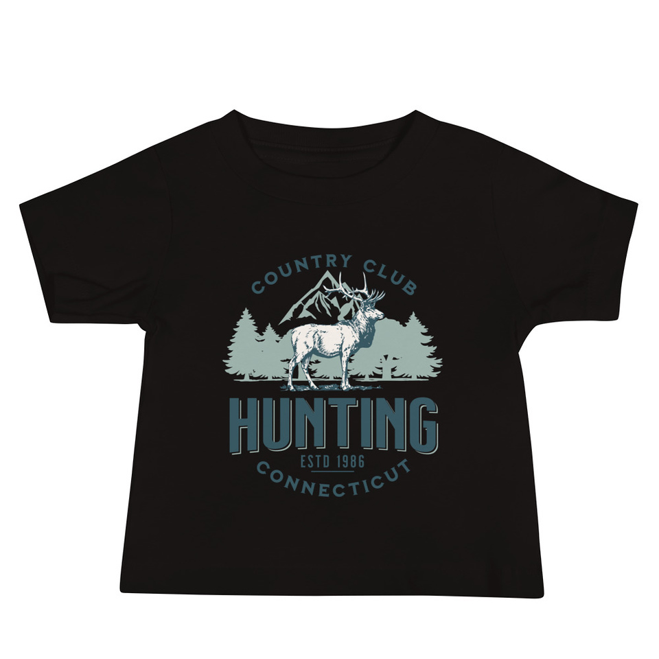 Deer Hunting Country Club  Baby Staple Tee