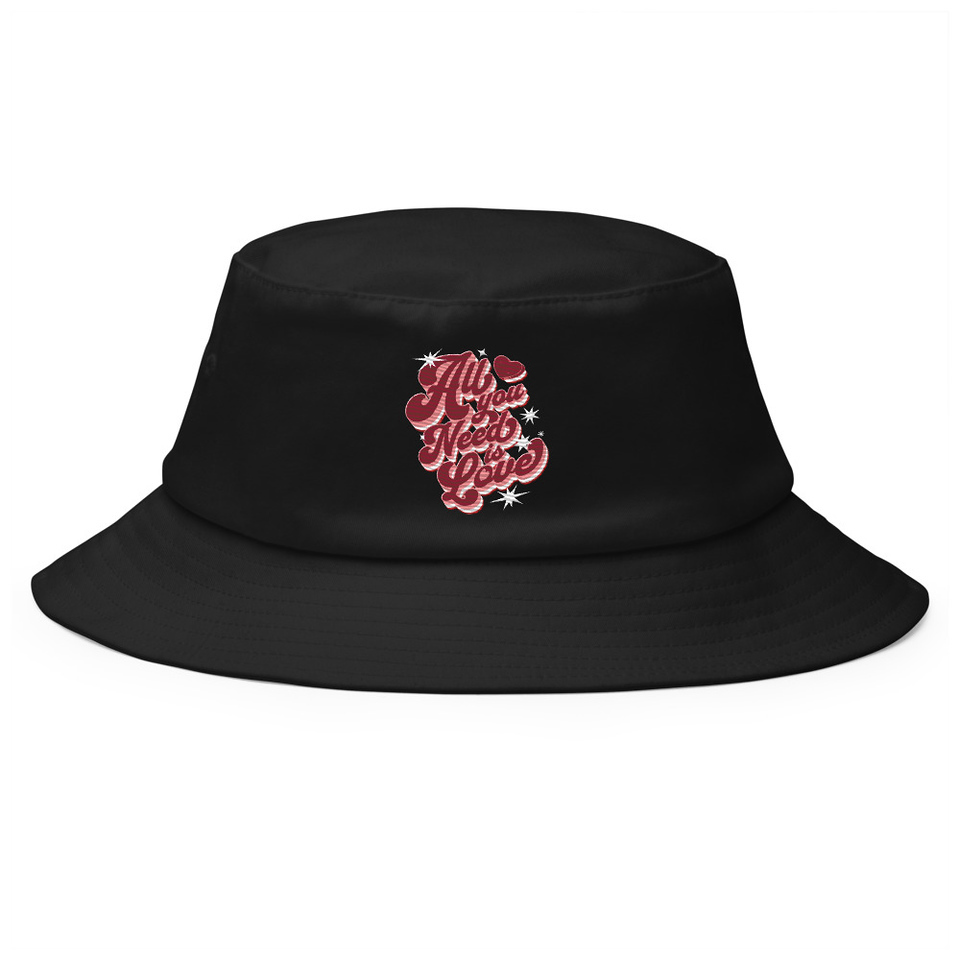 All You Need is Love - Retro Valentines Day Bucket Hat