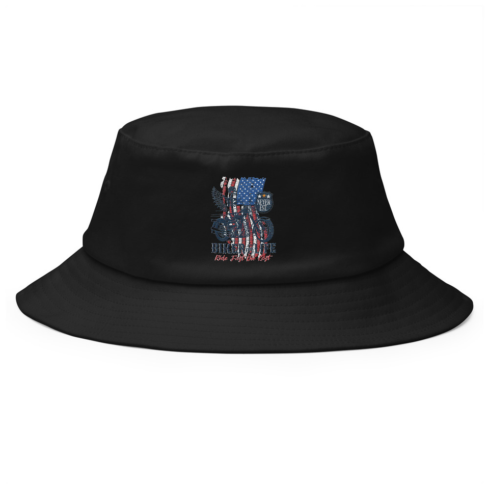 American Biker for Life Bucket Hat
