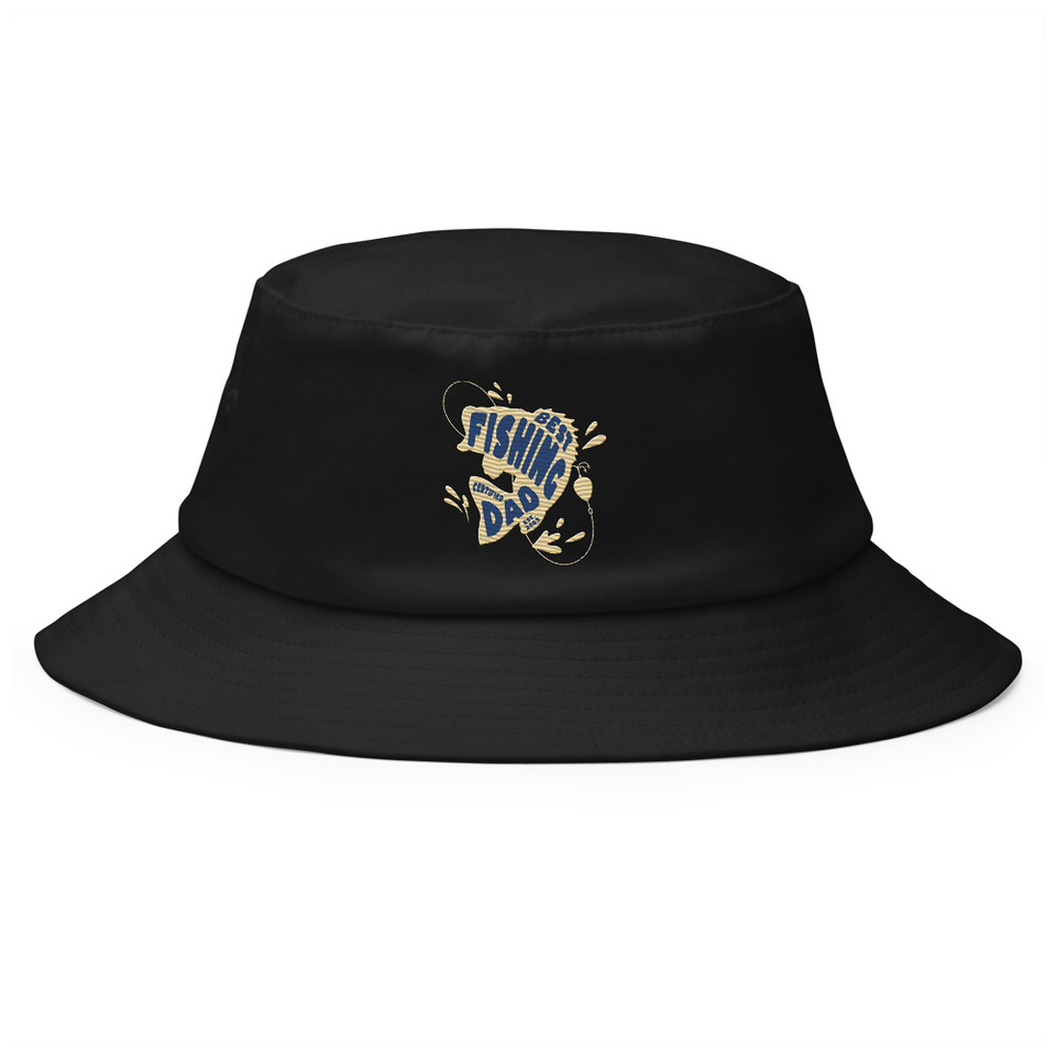 Best Fishing Dad - Typography Bucket Hat