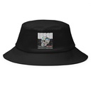 Black 3D Skull Bucket Hat