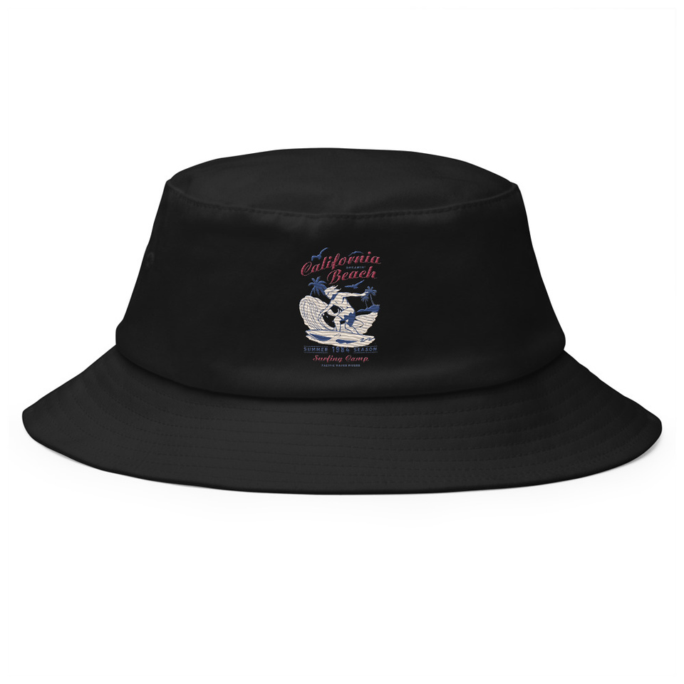 California Beach Surfing Bucket Hat